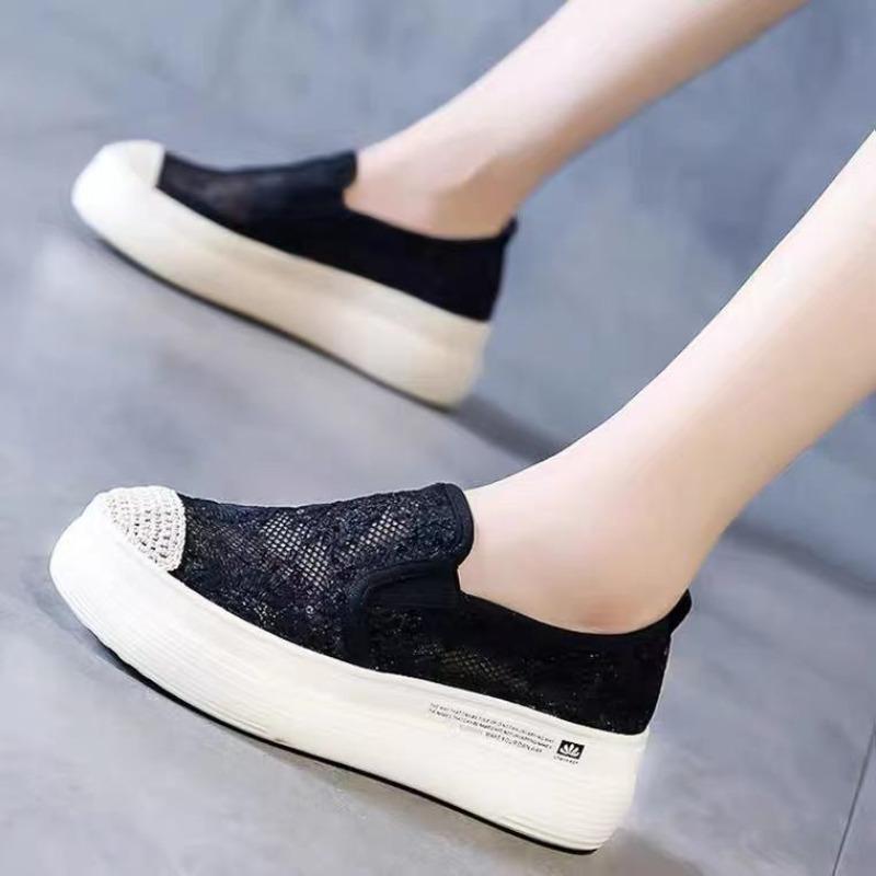 Fashion Fisherman Shoes Womens Summer New Fashion Korean Version Lace Flower Woven Casual Shoes Comfortable And Breathable Walking Shoes