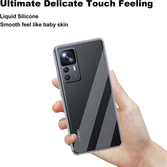 Schutzhülle - E.F.CONNECTION - für Xiaomi 12T Pro - Transparent - Ultra Slim - Stoßfest