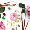 Wooden Paint Brushes Set Round Tip Paint Brushes Versatile Watercolor Brushes  Oil Painting