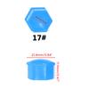 Lug Nut Cover, Red/Blue/Yellow Flexible Fit Wheel Lug Nut Cap, Fits 17 Mm , Pack of 20,Includes Deluxe Extractor