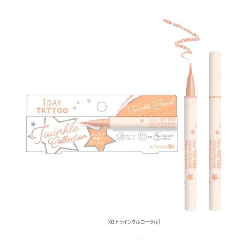 K-Palette - 1 Day Tattoo Liquid Eyeliner Twinkle Collection