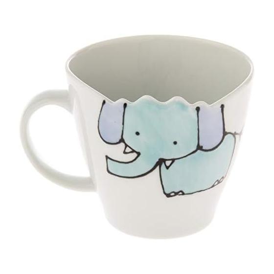 Мини-кружка Nishikai Pottery Hasami Ware с рисунком слона 42181