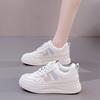Little white shoes women's autumn new retro color matching casual board shoes muffin platform student running shoes