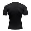 Men's Breathable Compression Sports T-shirt Short-sleeved Bodybuilding Fitness Sweatshirt Jogging Training Sportswear Top S-3XL