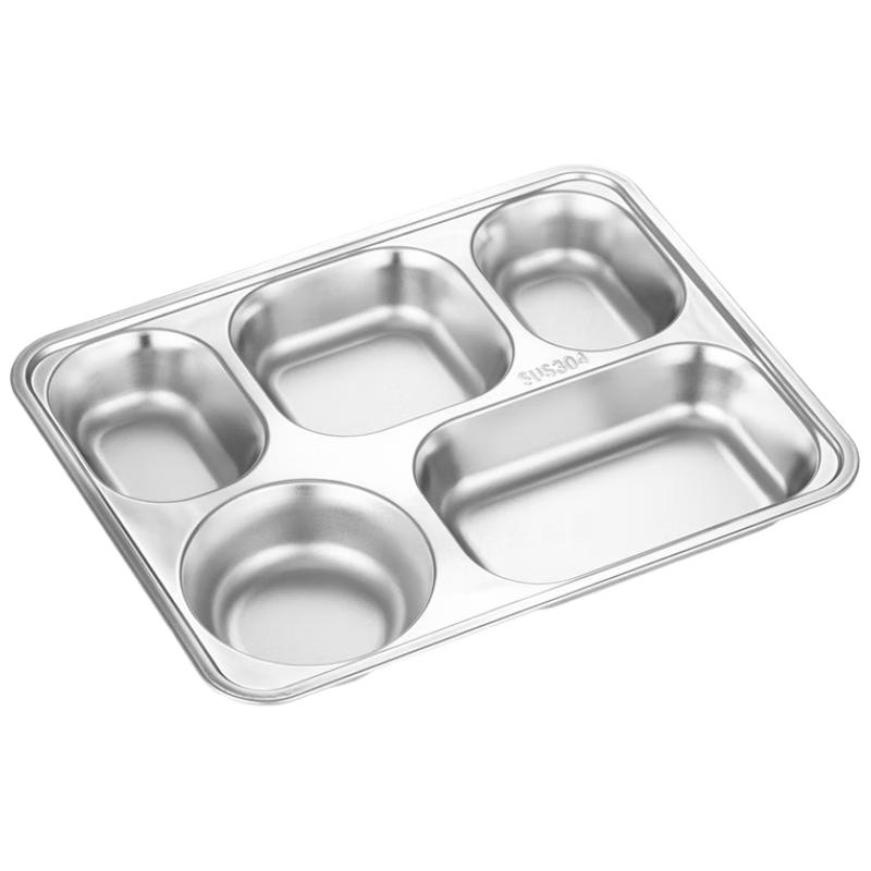 Chuwanya 304 Stainless Steel Compartmented Canteen Plate