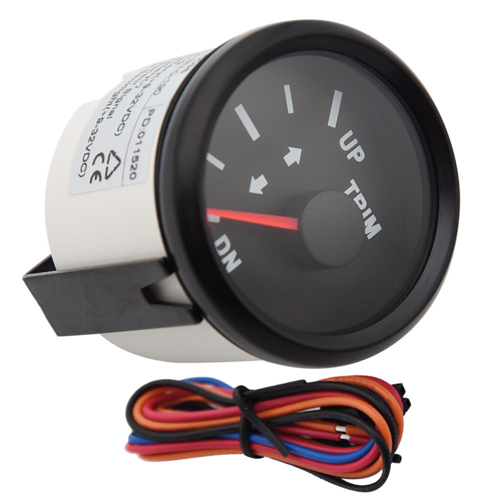 Boat Trim Gauge 52MM Marine Trim Tilt Indicator for Inboard Outboard Engine Yacht UP DN Trim Gauge 0-190ohm/160-10Ohm Custom
