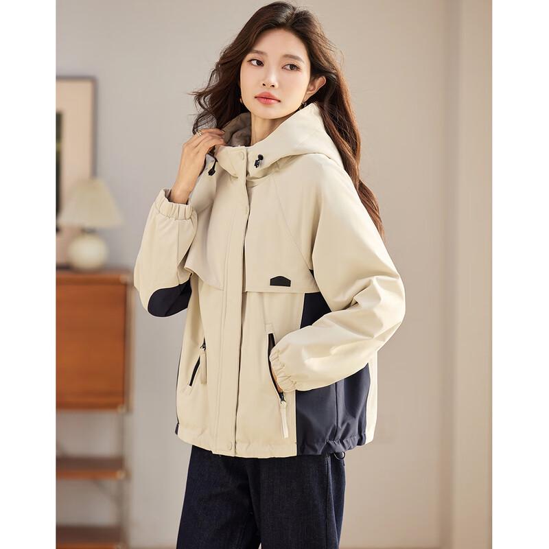 TERRE BLEUE Women's Winter Hooded Padded Jacket