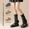 Knitted Hosiery for Women To Keep Warm and Versatile In Autumn and Winter. Pile-up Hosiery and Lolita Leg Warmers