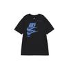 Men's Chest Creative Printing Short Sleeve Black T-Shirt DM6378-010