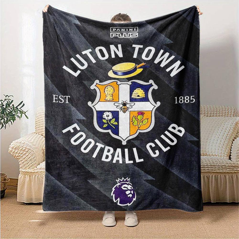 Coperta in Flanella con Stampa Luton Town FC Alta Qualità Calda Confortevole Coperta per Tutte le Stagioni Perfetta per Regali Decorazione per la Casa
