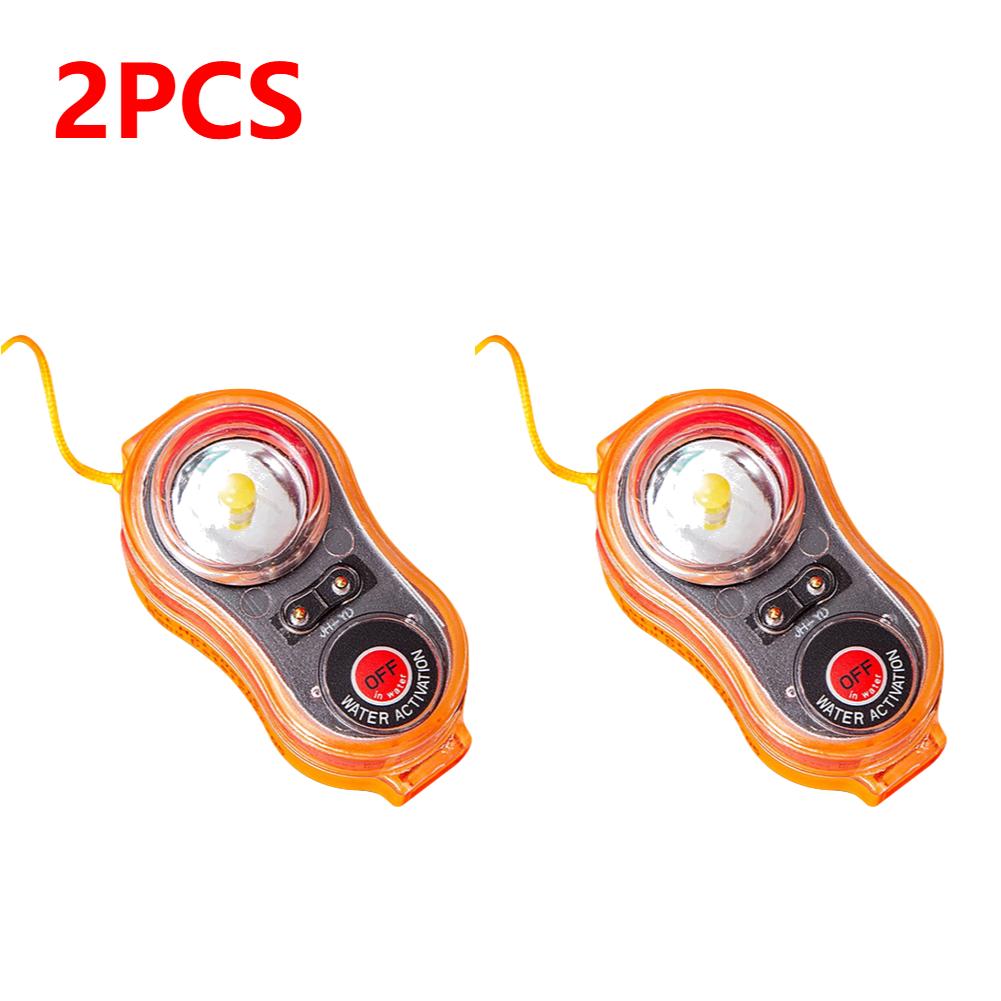 1-10pcs LED Lithium Life Jacket Lamp Conspicuous Attract Light Lamp Seawater Self-Lighting Light Life-saving For Life Vest