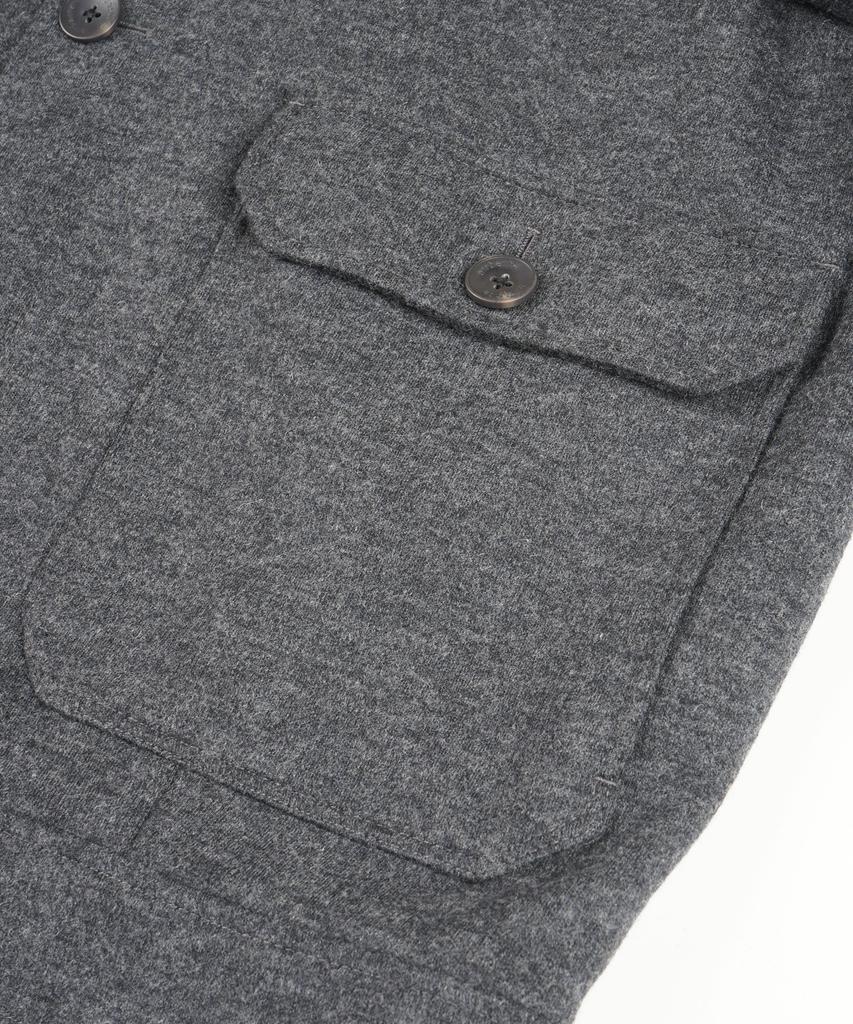 Birbante Wool Blend Blouson Jacket - Grey