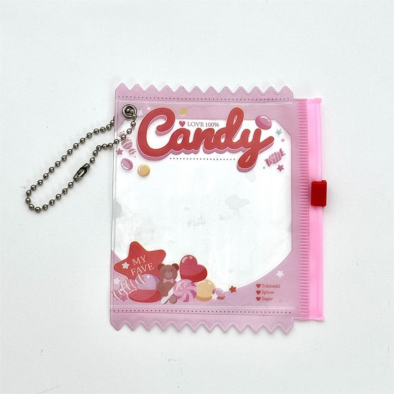 

1 шт. сумка для конфет в стиле аниме, чехол для хранения значков, подвеска, защитная оболочка, кукольная сумка, брелок для ключей розовый