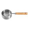 8-Piece Stainless Steel Measuring Cup & Spoon Set with Titanium Gold & Wooden Handles