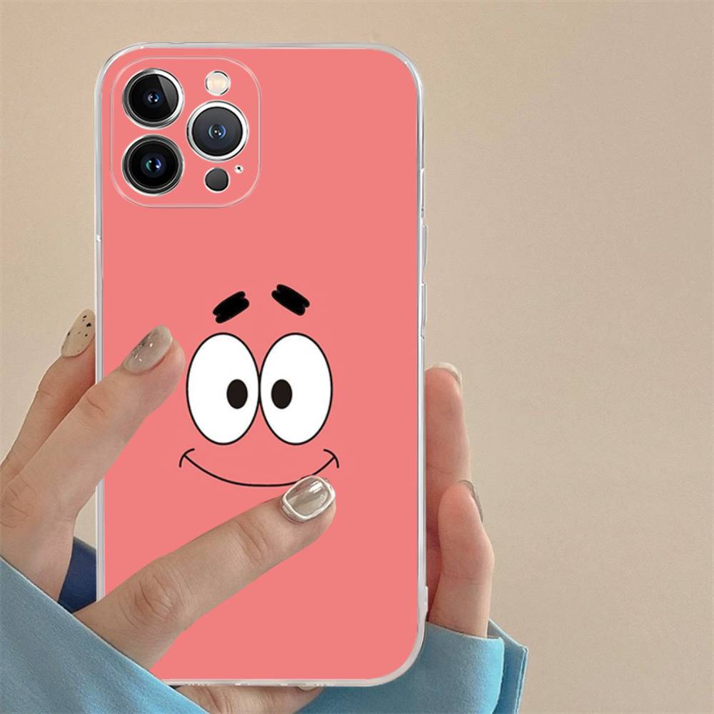 Cute SpongeBob Dolls Phone Case for iPhone 17 16 15 14 13 12 11 Pro Max Plus Soft Cover Personalized DIY