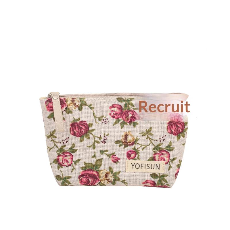 Cosmetic Bags Zipper Opening Key Card Holder Cartoon Student Pencil Case Coin Purse Ladies Hand Portable Storage Bag