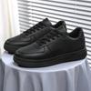 White Casual Sneakers for Men Leather Shoes Fashion Black Men Shoes Tenis Autumn Platform Breathable Flat Running Sport Shoes