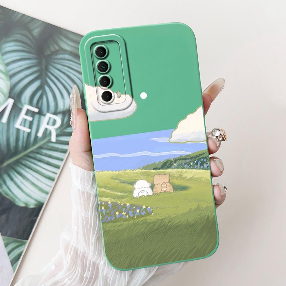 Für Huawei P Smart 2021 Hülle Huawei Y7a PPA-LX3 PPA-LX2 PPA-LX3 Süßer Panda Hase Weiches Silikon Stoßfeste Handyhüllen
