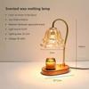 Nordisk Bordlampe Glass Aromaterapilys LED Skrivebordslampe GU10 Juster Lyskilde Nattbord Studierom Hjemmeatmosfære Dekorativ Bordlampe