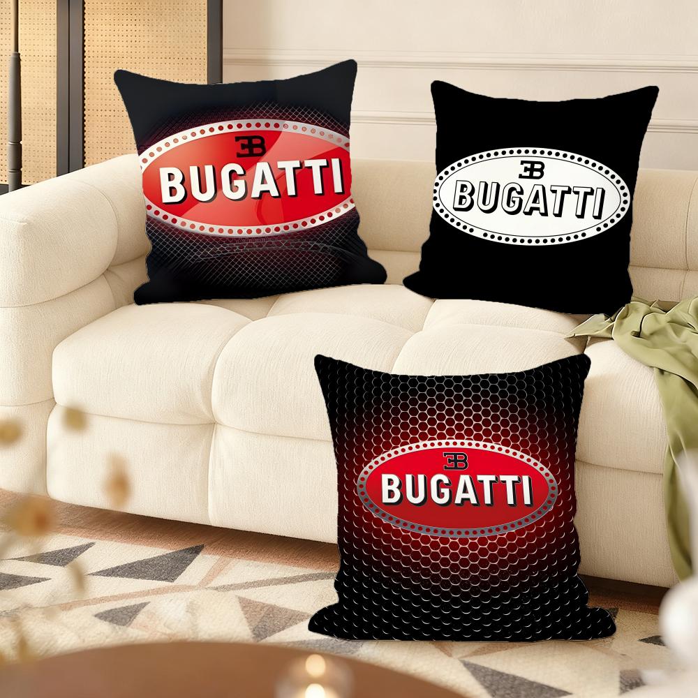 Federa per Cuscino di Lusso B-B-Bugatti Morbidissimo Peluche Corto per Divano di Casa - Cerniera Invisibile Decorazione per la Casa