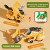 Triceratops T Rex Brachiosaurus Excavator Vehicle Inertia Toy For Gift Boys