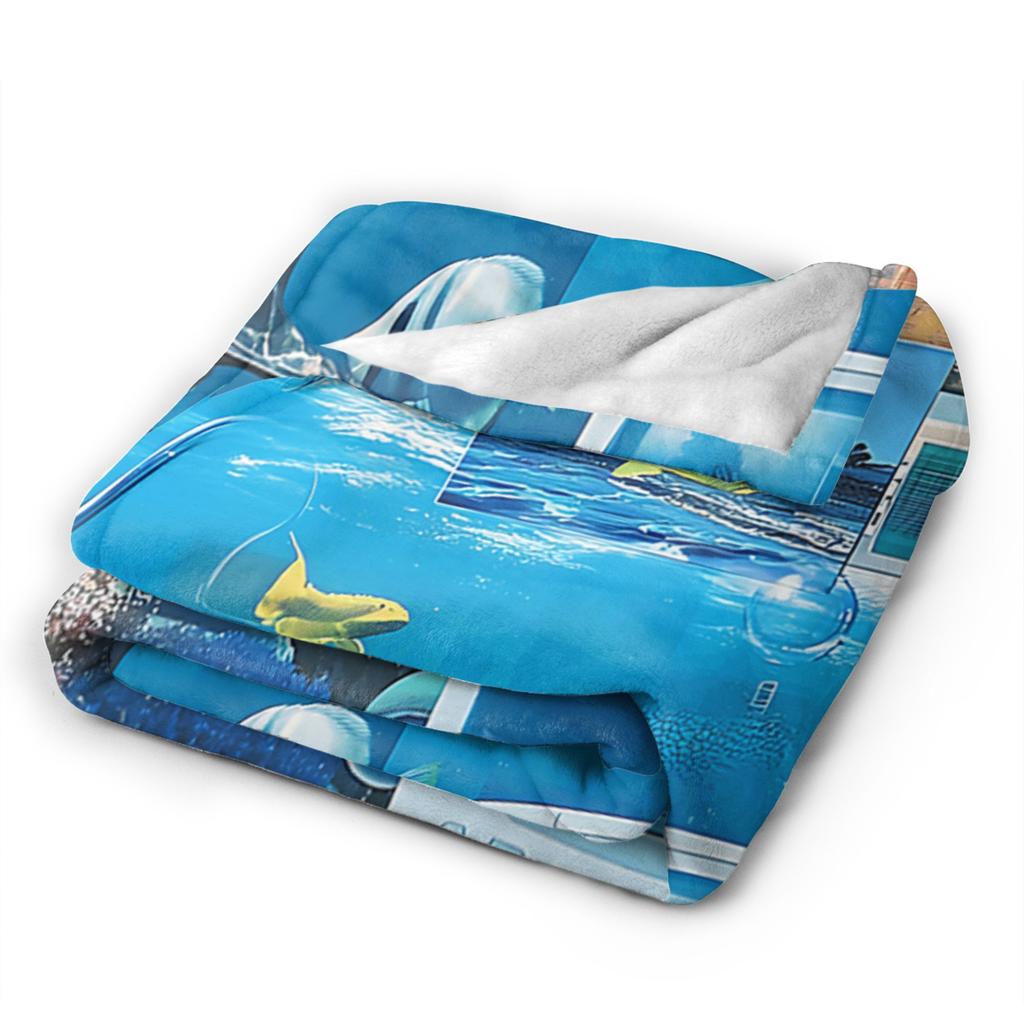 Frutiger Aero Retro Y2K Grunge Super Weiche Decke Camping Plüsch Bettwäsche Überwürfe Wohnzimmer Flanell Bettüberwurf Sofabettbezug