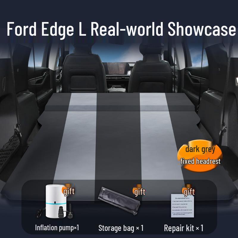 25 Ford Edge L Car Air Mattress: Rear Seat Sleeping Pad & Trunk Sleeping Aid