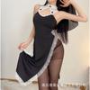 Sexy Os Trim Women's Clothing Abstinence Erotic Lingerie Pure Desire Uniform Pajamas High Split Cheongsam Cosplay Woman