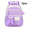 3pecs/set Elementary Bow School Bags Large Capacity Cute Backpack for Junior High School Girls with Pencil Case Lunch Box Set