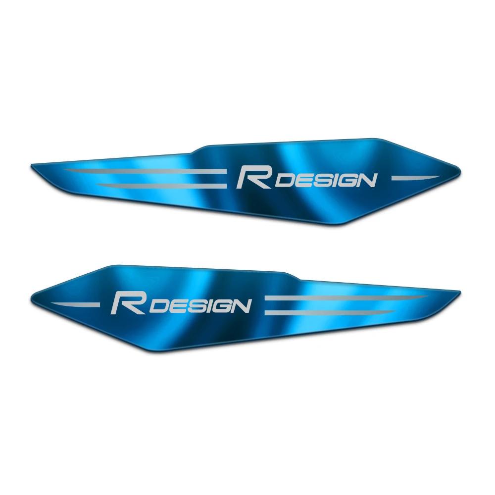 Für Volvo Rdesign T6 AWD C30 C70 S40 S60 S70 S80 XC60 XC90 2 Stück Auto Styling Aufkleber 3D Reflektierendes Metall Karosserie Kotflügel Emblem Aufkleber