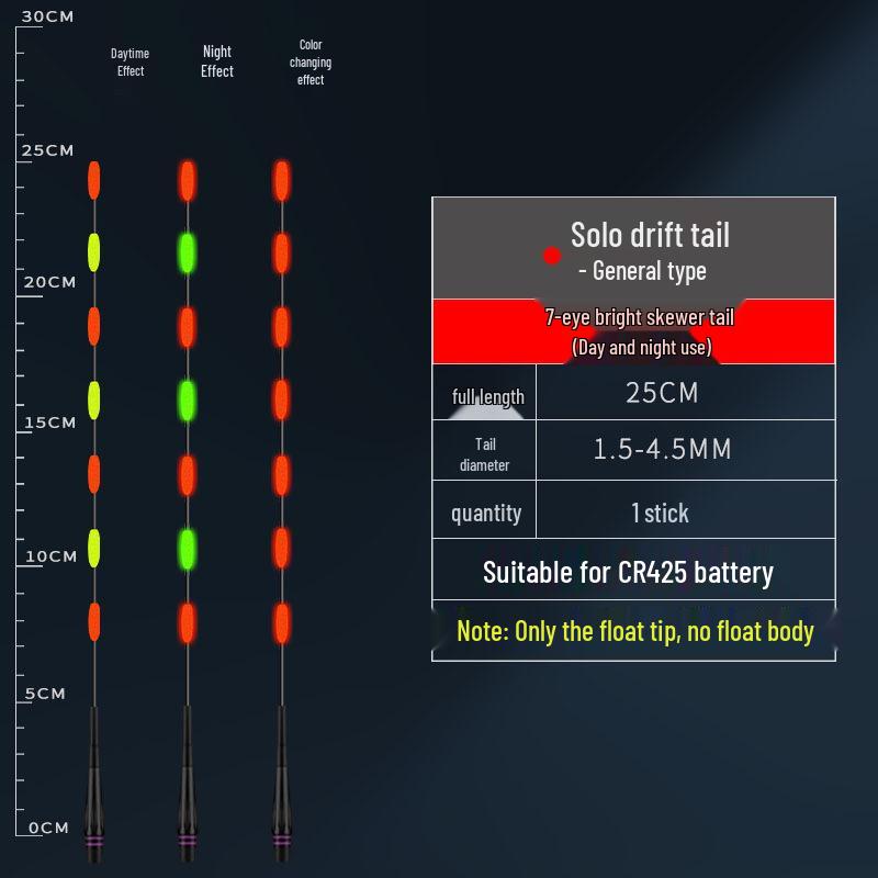 Lead-Free Luminous Dual-Use Electronic Fishing Float for Day/Night - Ideal for Carp and Crucian Carp Fishing