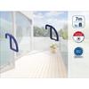 Hanging Clothes Dryer Leifheit 70 Classic 83056, Express Dryer for Balcony and Radiator with 7m of Drying Space, Sturdy Suspension