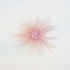 Colorful Crystal Flower Ostrich Feather Brooch for Stage Performance
