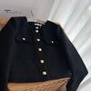 Herbst Frühling Damen Mantel Einreihig Lange Ärmel Einfarbig Strickjacke Lose OL Pendler Stil Dating Shopping Jacke