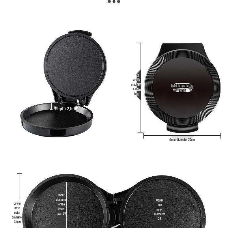 Dual-Sided Electric Griddle: Non-Stick Barbecue, Fry Pan & Pancake Maker.