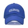 Cappellino da baseball unisex in morbido cotone con ricamo LETTERA COLORADO Regolabile Unisex Cappellini Sportivi Casual per Donne Uomini