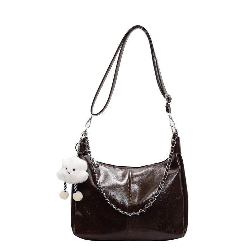 

Bag Women s New Shoulder Bag Large Capacity Tote Bag Commuter Fashion Messenger Bag темно-коричневого