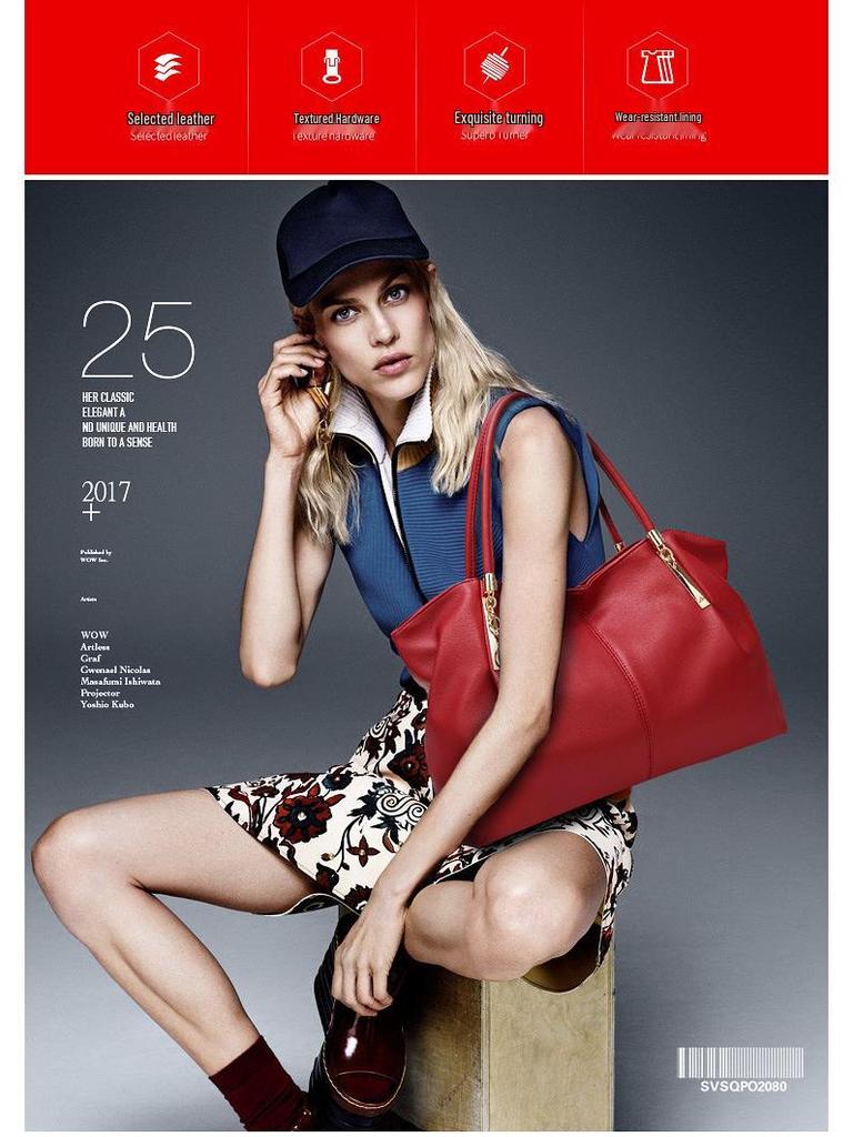 2023 Avrupa & Amerikan Minimalist Tote: Çok Yönlü, Büyük Kapasiteli Kadınlar için Çapraz Askılı ve Omuz Çantası