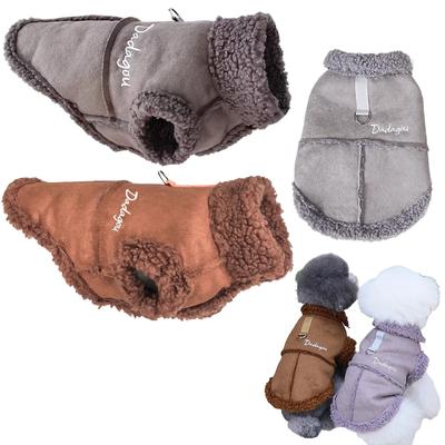 Vestiti caldi in pile per cani per Chihuahua Pug Outfit Cappotto invernale per cuccioli per cani di piccola e media taglia Gilet per gatti Costumi per bulldog francesi