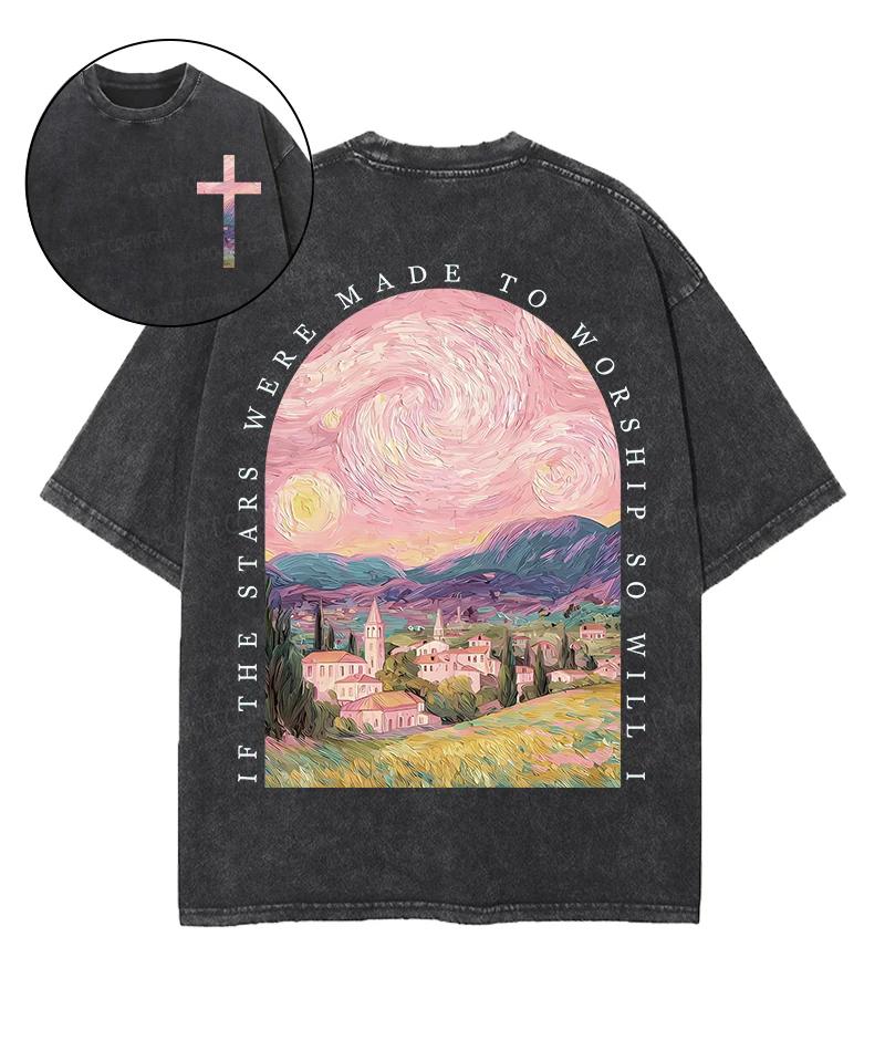 Hot Trendy Art Printed Tshirt Summer Short Sleeve Cotton Tshirt Vintage Y2k Washed Oversized Tees Men Women Clothing Casual Top