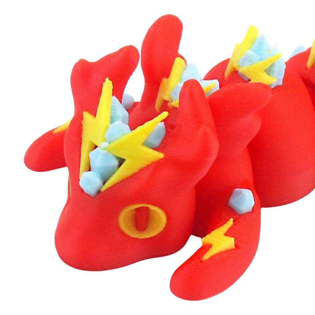 3D Printed Lightning Dragon, With Movable Joints, Collecting And Displaying Art Pieces, And Complex Designed Dragon Toys