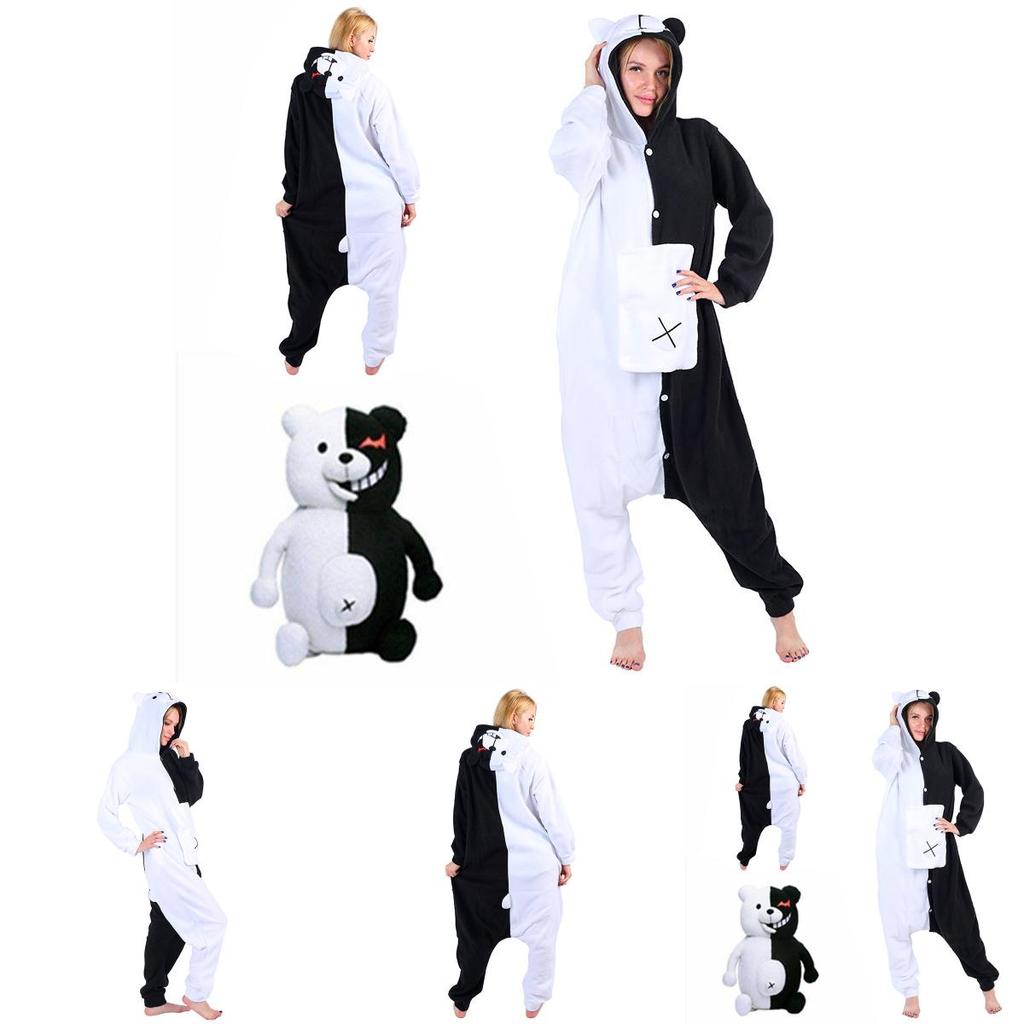 Gemütlicher Danganronpa Monokuma Unisex Schlafanzug Overall Für Ein Bequemes Schlaferlebnis