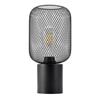 Lampe de table métal noir grillagé 23W IP20 E27 Diam 150mm