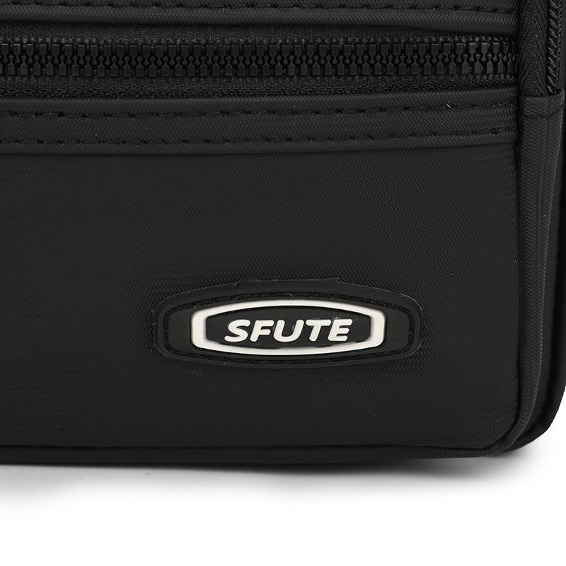 Men's Shoulder Crossbody Bag Multi-Layer Cash Register Waist Bag