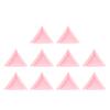 10Pcs Nail Jewelry Storage Trays Stackable Save Space Plastic Convenient Triangle Art Diamond Display Supplies
