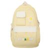 Large Capacity Schoolbag Japanese Simple Style Backpack Solid Color Student Bag