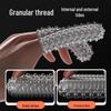 Miji Double Finger Sleeves with Raised Particles - G-Spot Adult Flirting Toys (500/Box)
