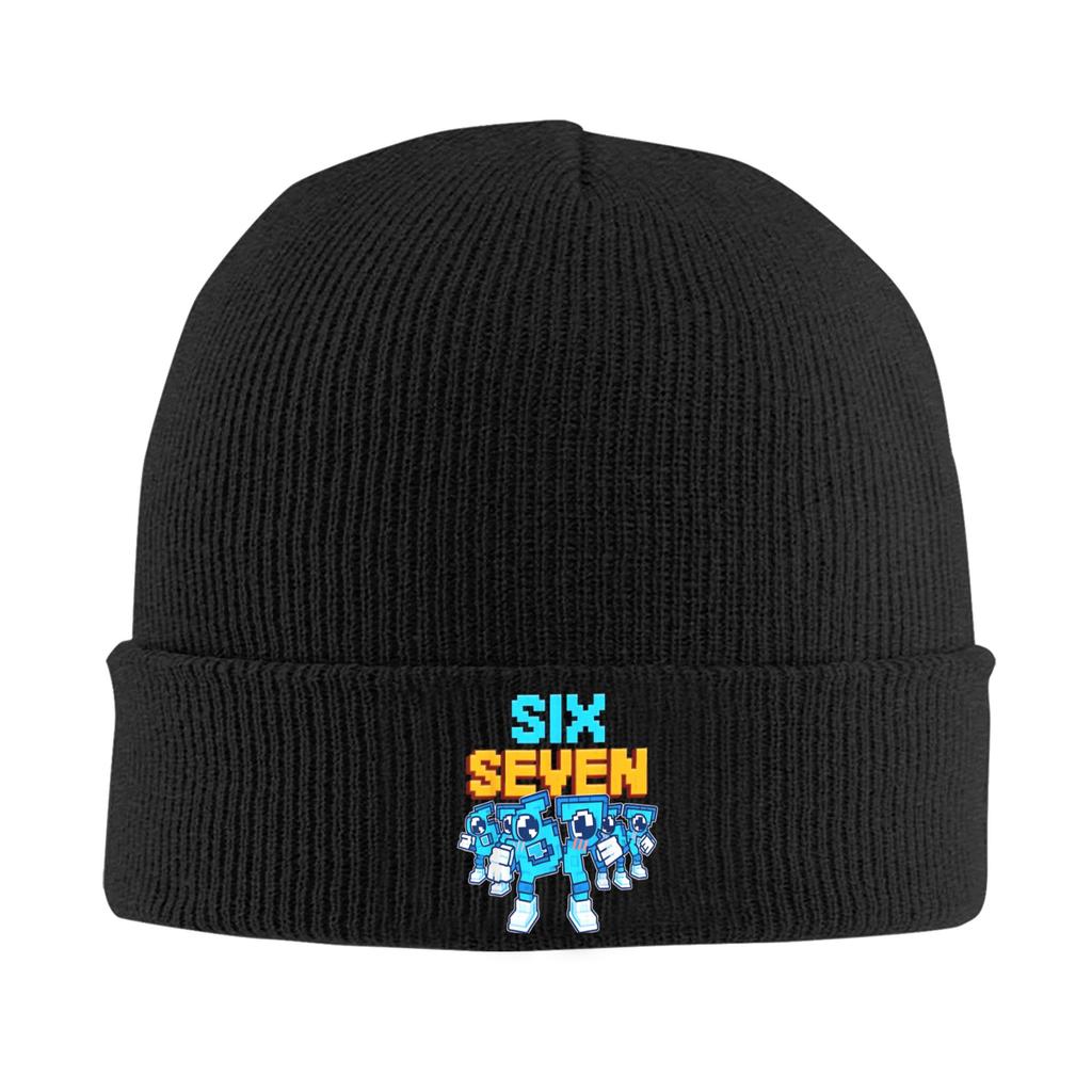 Steal a Brainrot Six Seven 67 Italienischer Brainrot Gaming Hut Herbst Winter Skullies Beanies Baggy Mützen Unisex Acryl Mütze