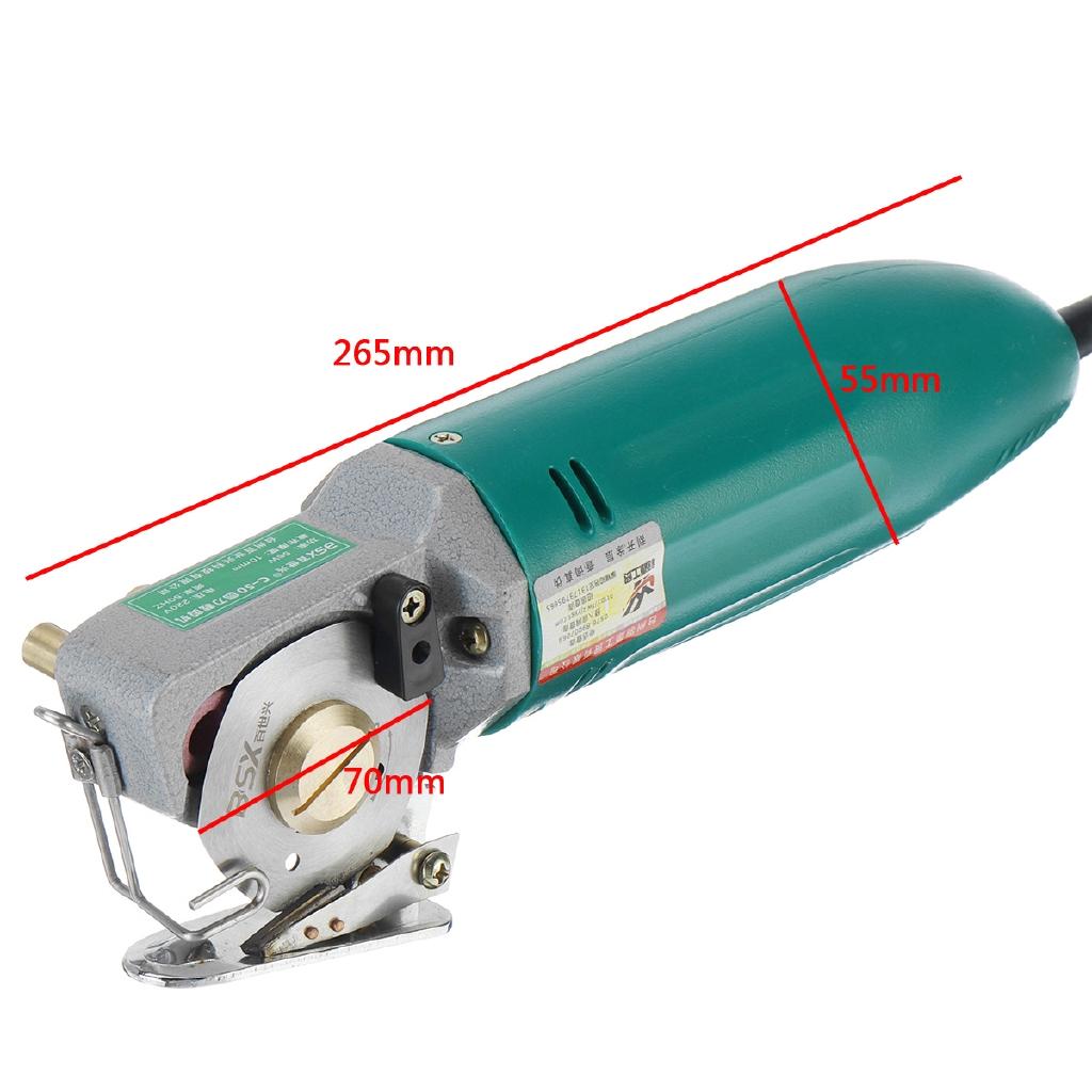 220V 5W Rotary Blade Electric Round Knife Electric Scissors Cloth Cutter Fabric Cutting Machine US Plug
