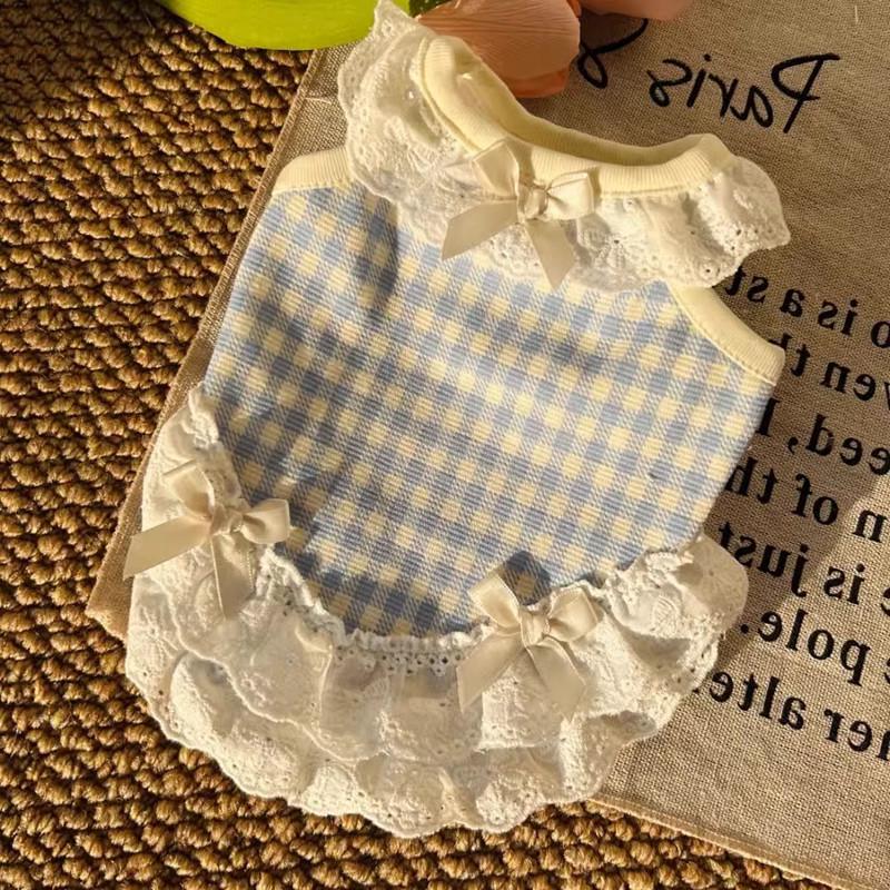 Pet Summer Bow Lace Vest for Small Dogs & Cats